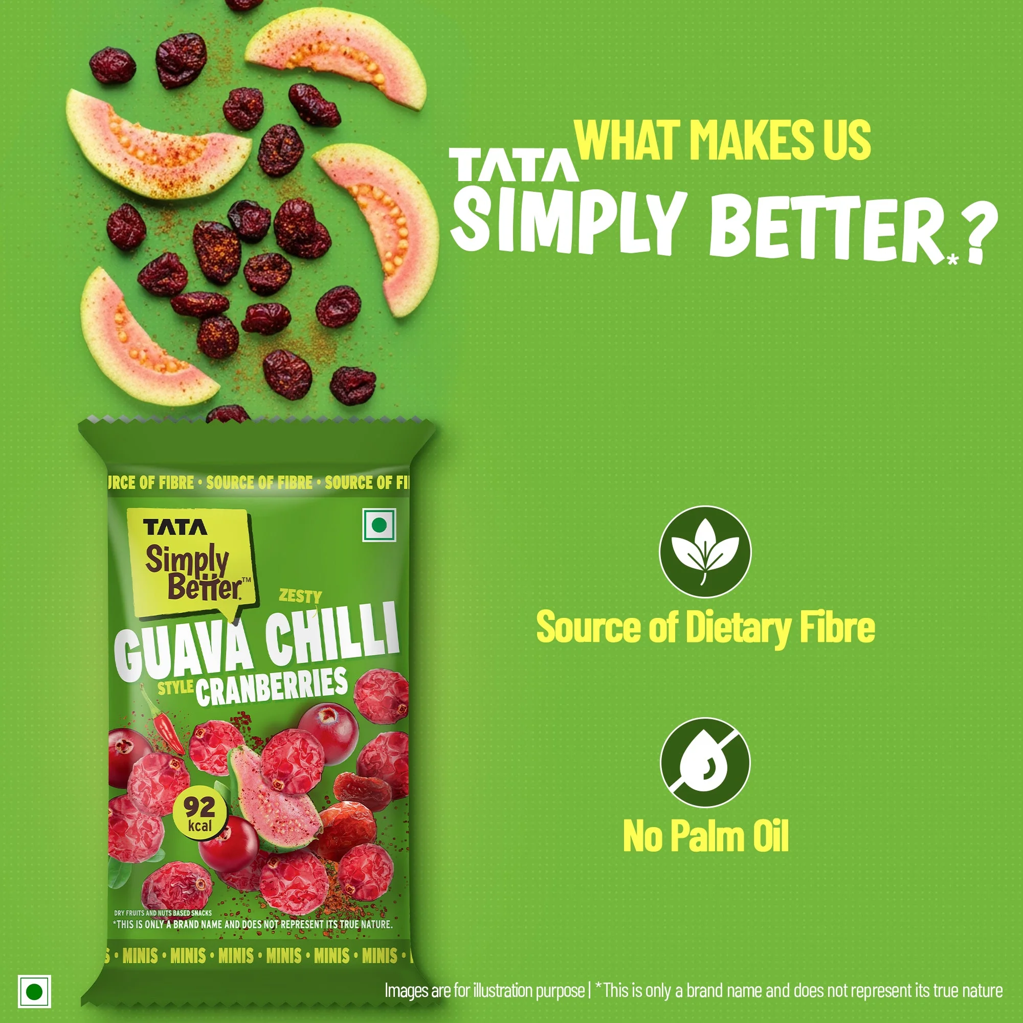 Tata Simply Better Chilli Guava Flavored Cranberry 25g x Pack of 6 - 150g - Image 5