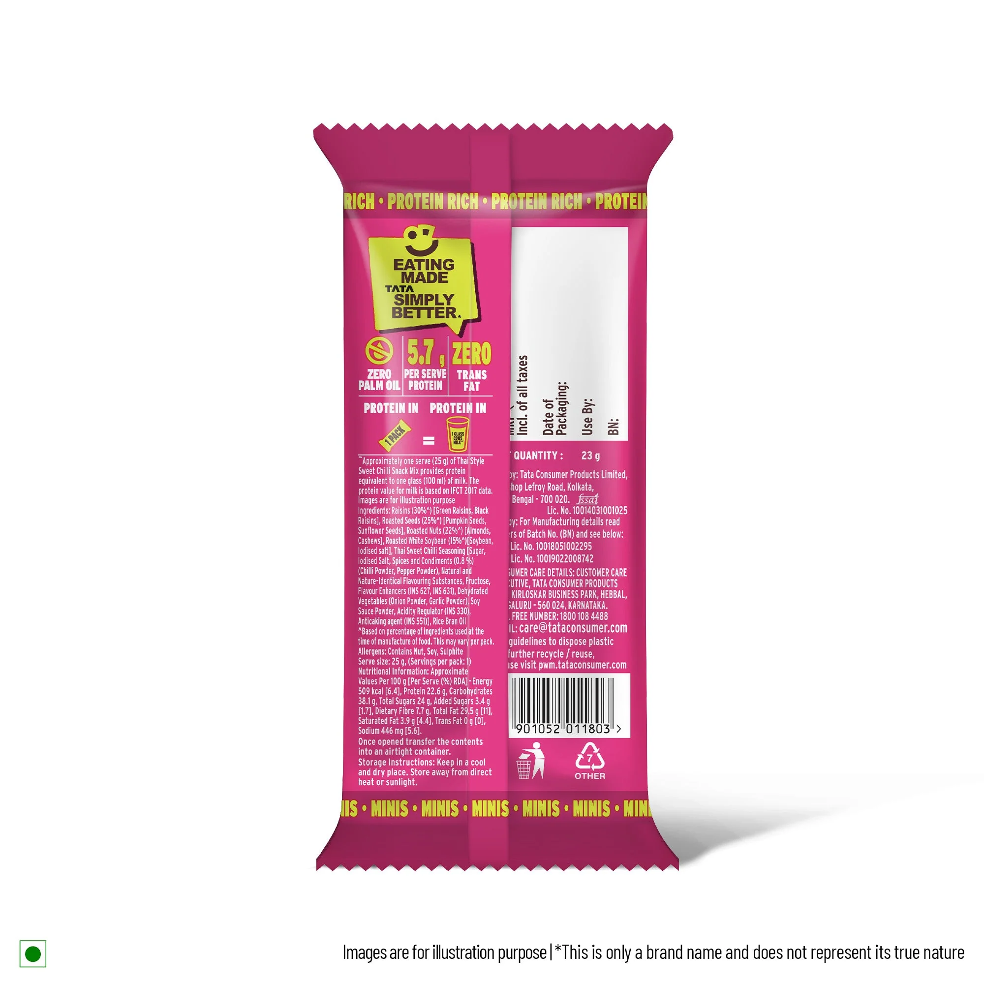 Tata Simply Better Sweet Chilli Trail Mix 25g x Pack of 6 - 150g - Image 6